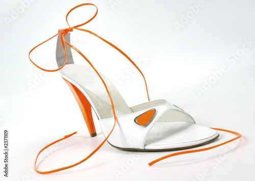 female elegant white shoe