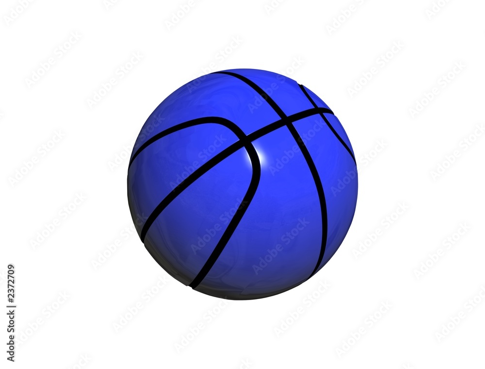 blue metallic paint basketball