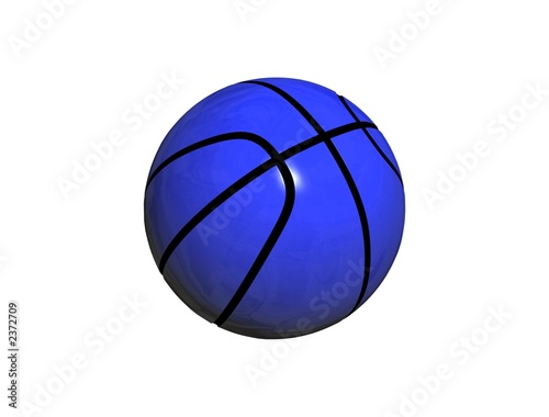 blue metallic paint basketball © PixelFootage.com