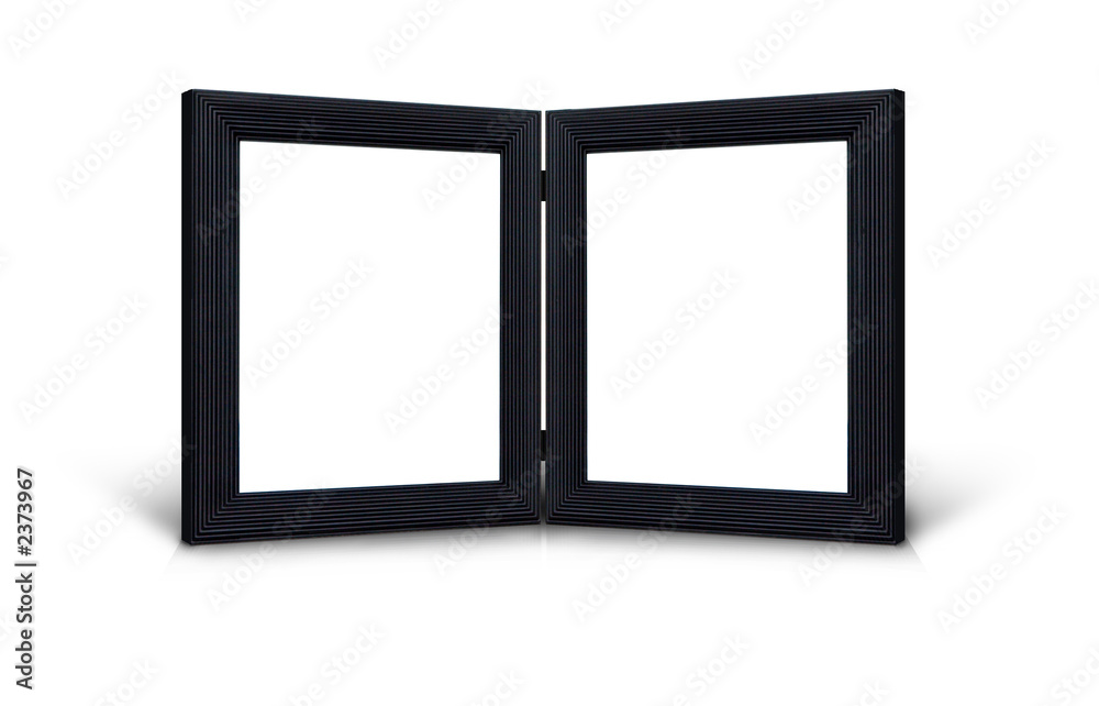 twin black hinged picture frames twin black hinged picture frames