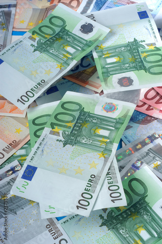 euro banknotes photo