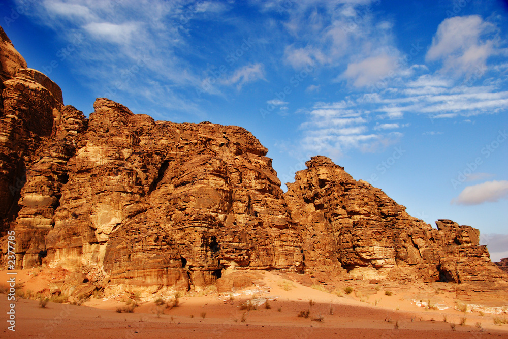 Fototapeta premium wadi rum desert landscape, jordan