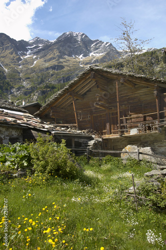 old mountain chalet