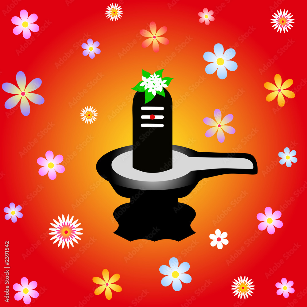 shivalinga - the indian god Stock Illustration | Adobe Stock