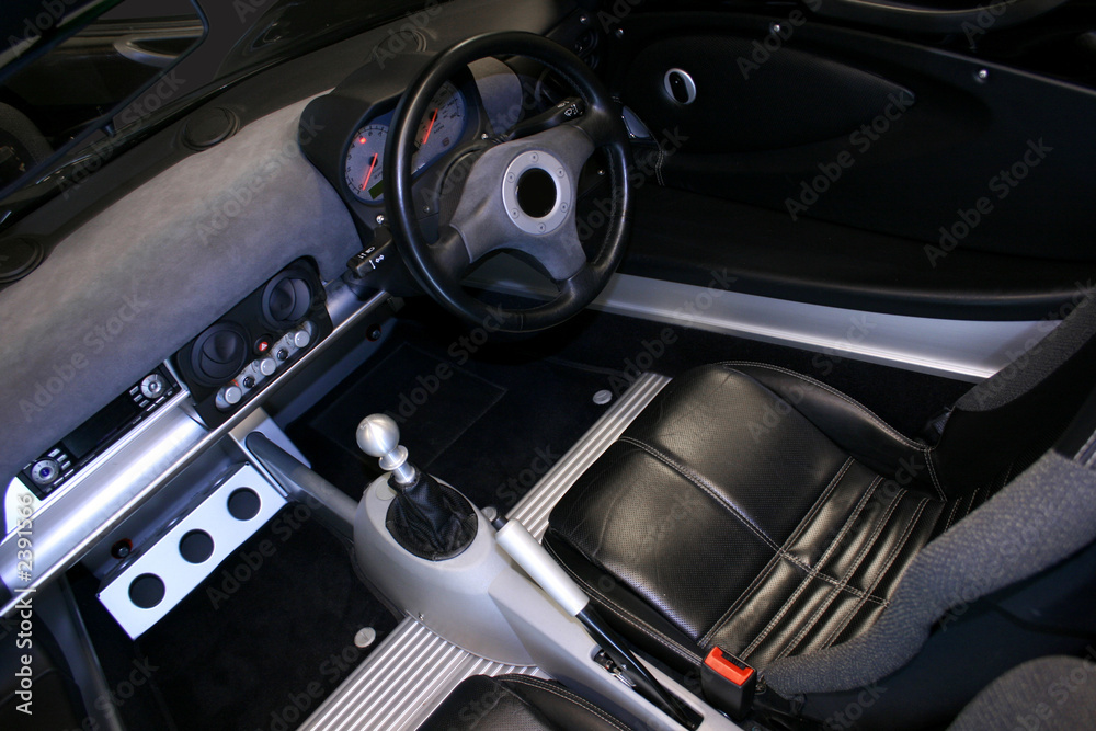 Fototapeta premium convertible car interior