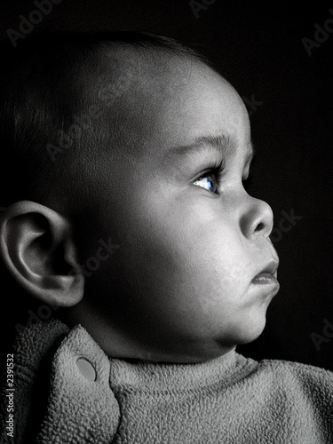 Bebe Profil Noir Et Blanc Stock Photo Adobe Stock