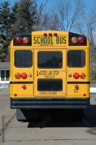 school bus in the neighborhood