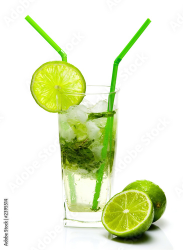 mojito cocktail isolated on white background #2395514