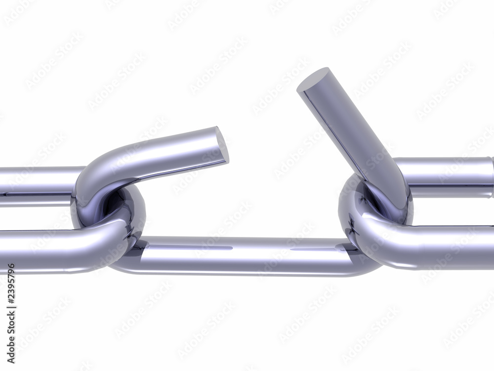 Obraz premium weak section in the chain