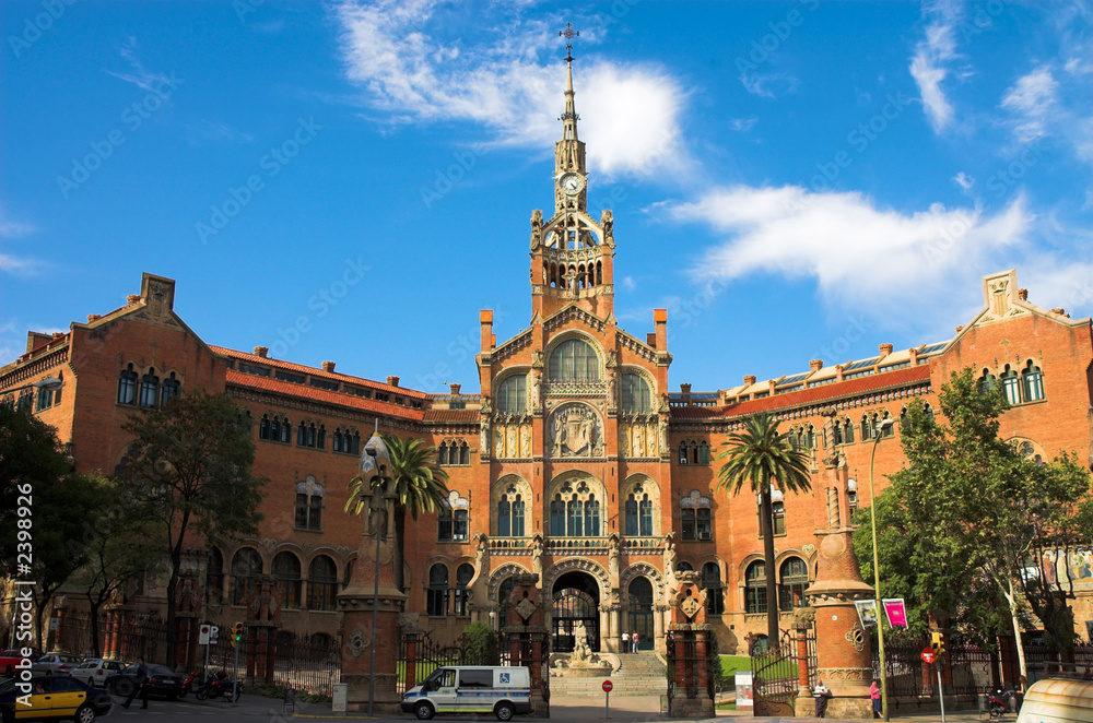 Fototapeta premium hospital sant pau in barcelona