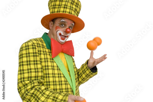 Obraz na płótnie clown juggles w salonie