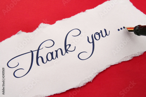 thank you note