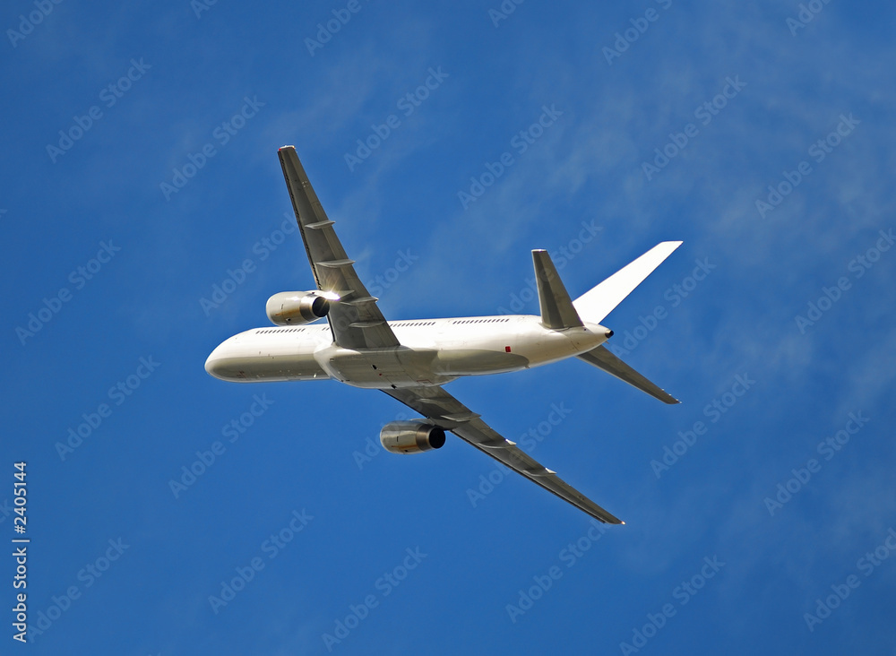 white passenger jet airplane white passenger jet airplane