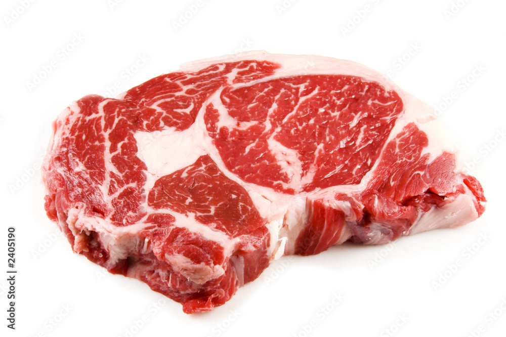 raw steak