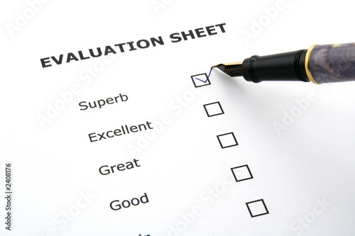 evaluation sheet