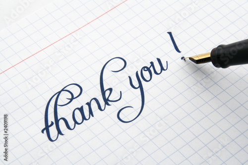 thank you note