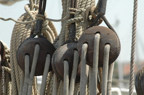 poulies et cordages