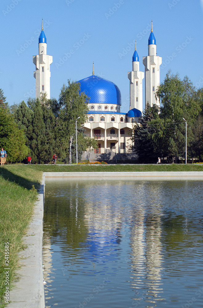 mosque in the city of maikop adygea russia