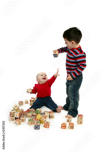 Картината върху платно brother and sister