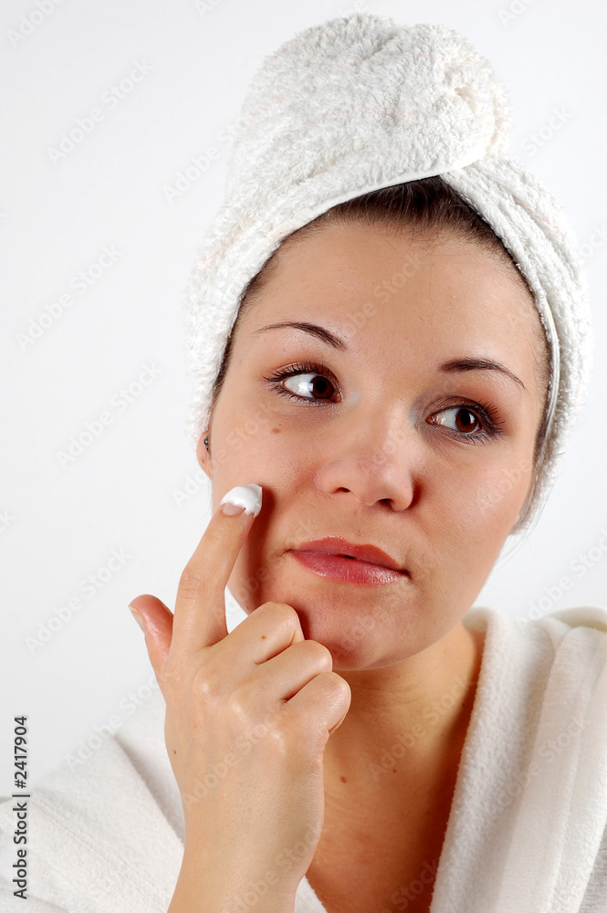 applying cream #11 applying cream #11