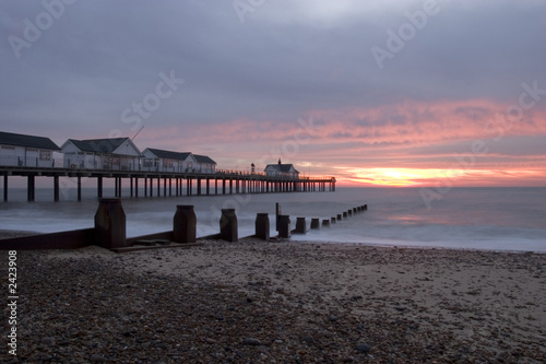 Fotografia sunrise at southwold pier
