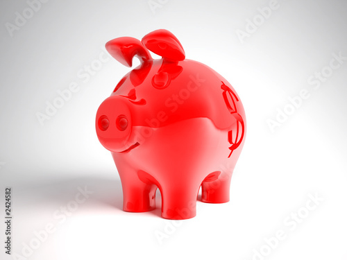 piggy red bank