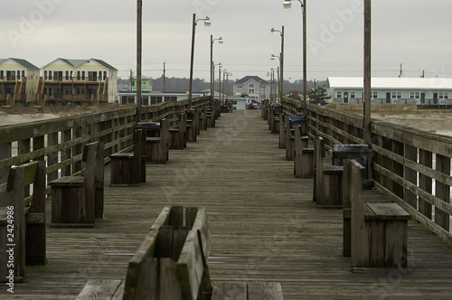 a fishing pier on top sail island