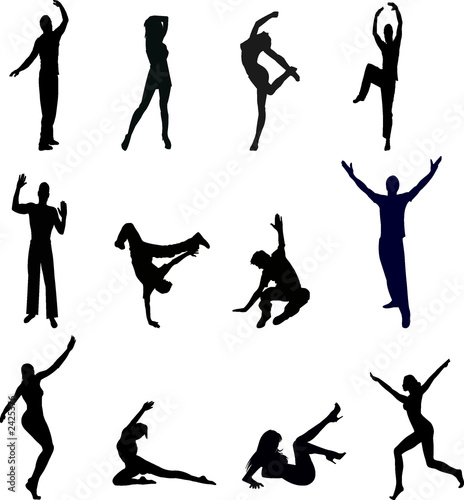 silhouettes of people - illustration