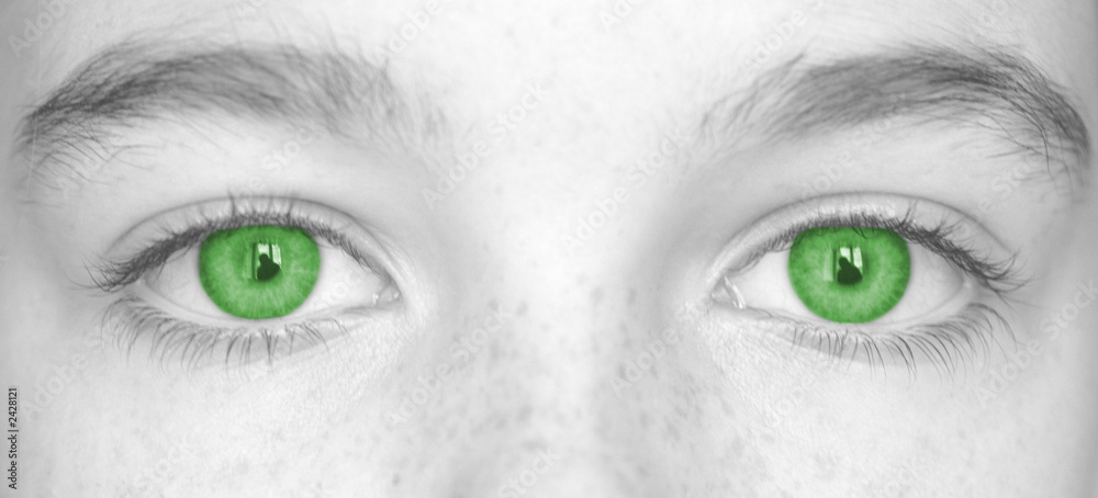 Fototapeta premium yeux vert