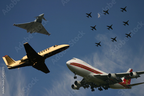very crowded skies