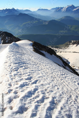 High mountain Ridge