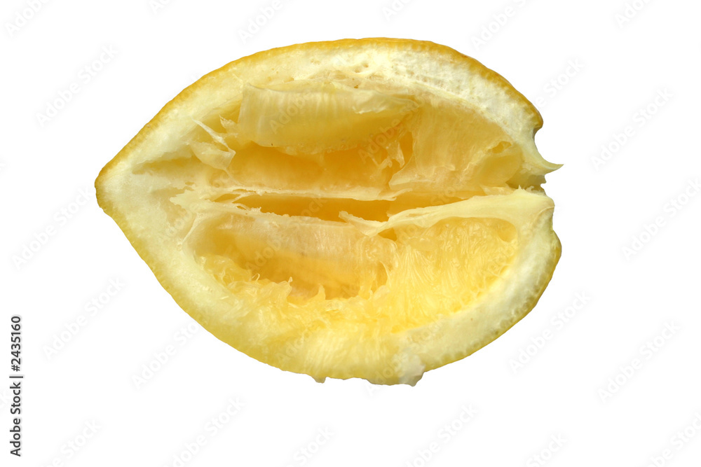 squeezed out lemon