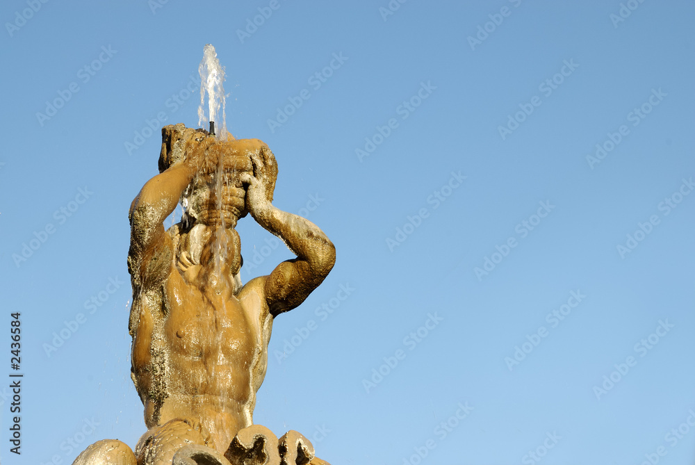 Fototapeta premium the tritonfountain in rome