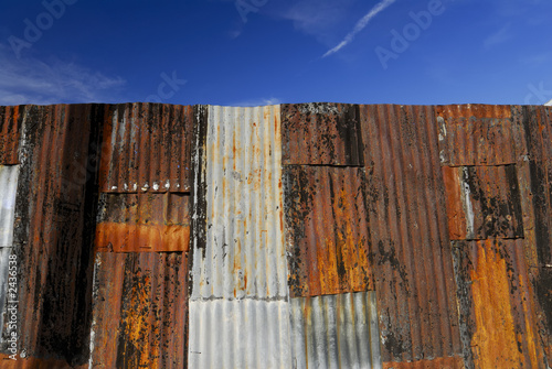 rusting fence