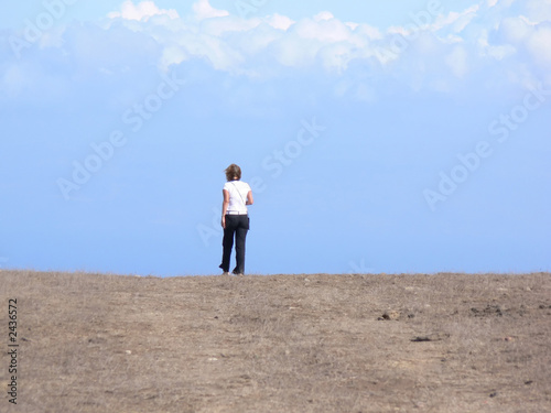 a girl at the edge of the world