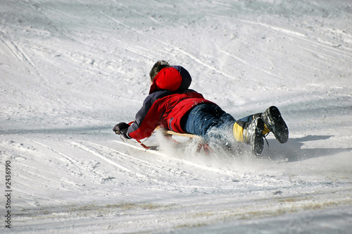 boy having fun on a cold day photo