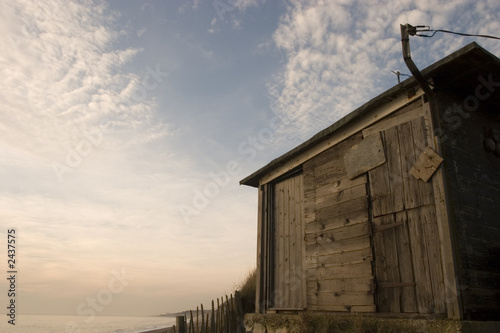 Schilderij op canvas shack on dunwich beach