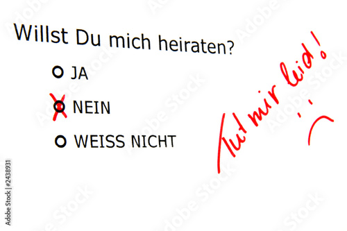 heiratsantrag - nein © Mellimage