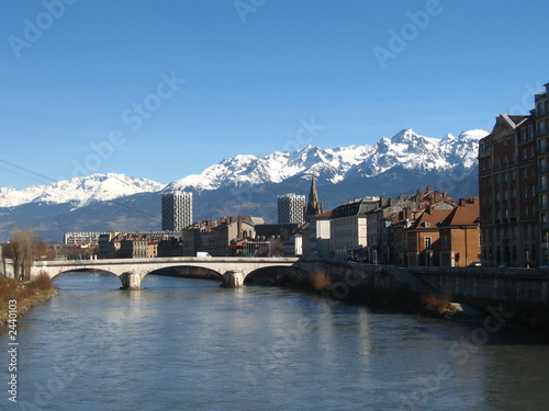 Obraz na płótnie l'isère à grenoble