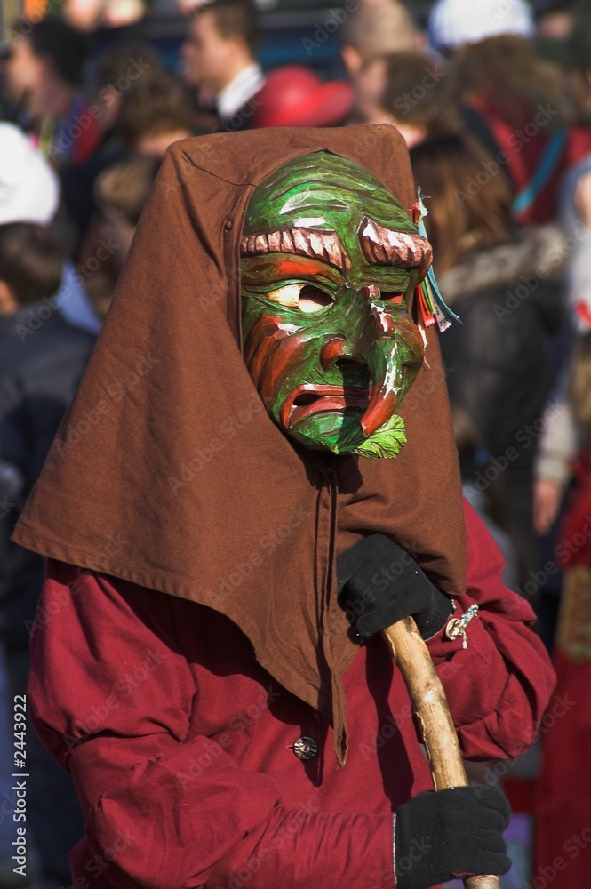 Hexenmaske in der Alemannischen Fasnet
