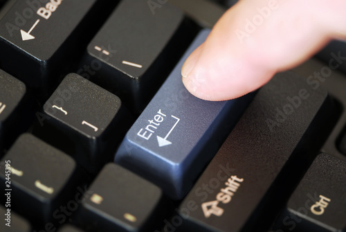 pressing enter key