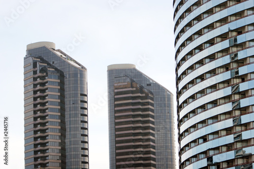 tall modern city buildings