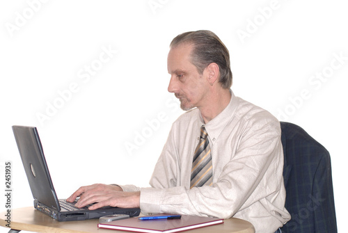 businessman working on laptop © Patrick Hermans
