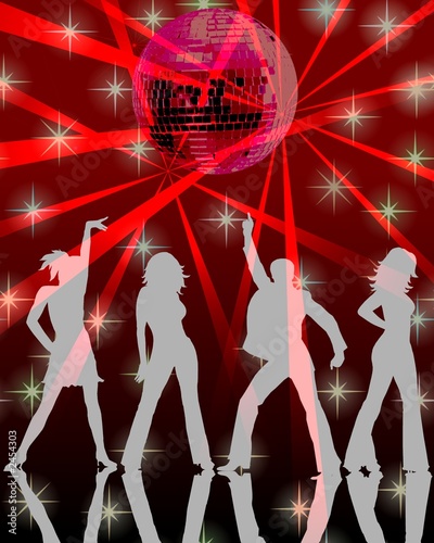 red disco night