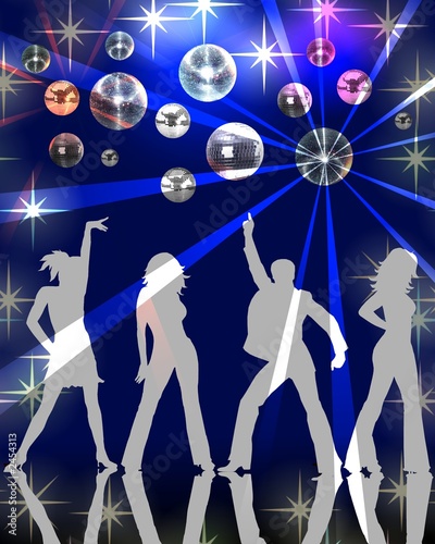 blue disco night