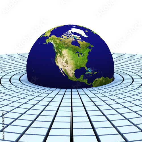 3d earth(americas)