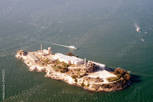 aerial view of alcatraz