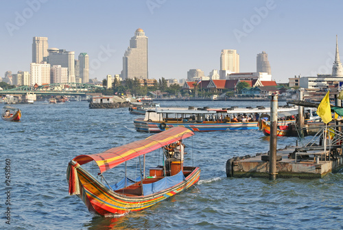 chao praya river in bangkok