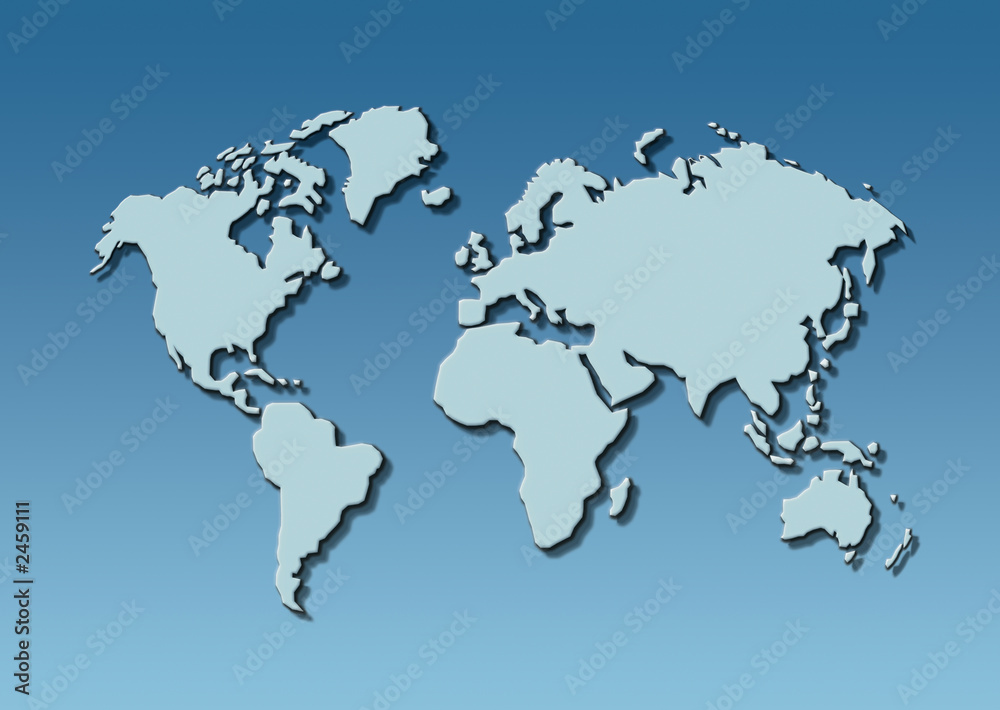 weltkarte 4 - map of world