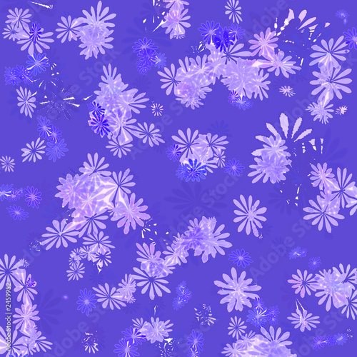 violet floral gift paper